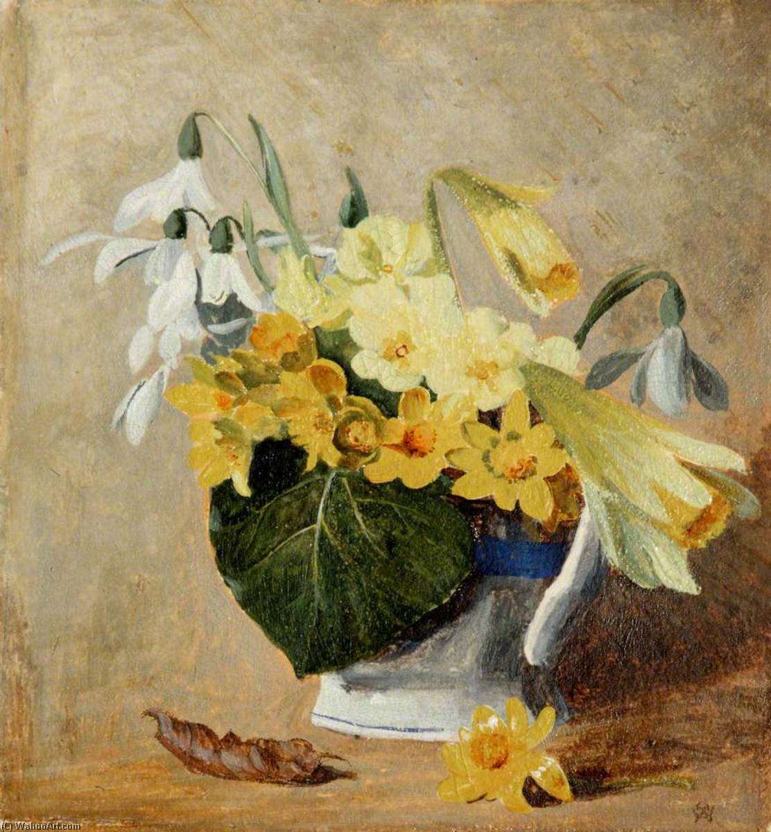 Wikioo.org - The Encyclopedia of Fine Arts - Painting, Artwork by Daniel Alexander Williamson - Spring Flowers