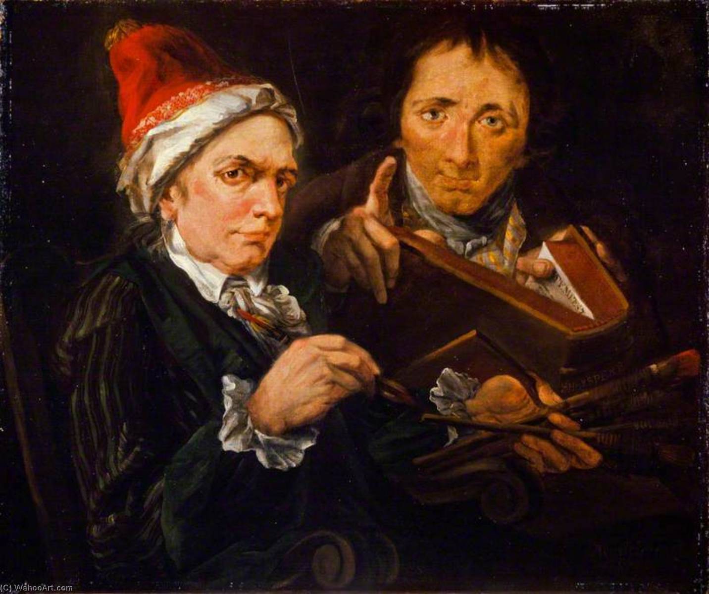 Wikioo.org - The Encyclopedia of Fine Arts - Painting, Artwork by Alexander Runciman - John Brown (1749–1787), Artist, with Alexander Runciman (1736–1785), Artist