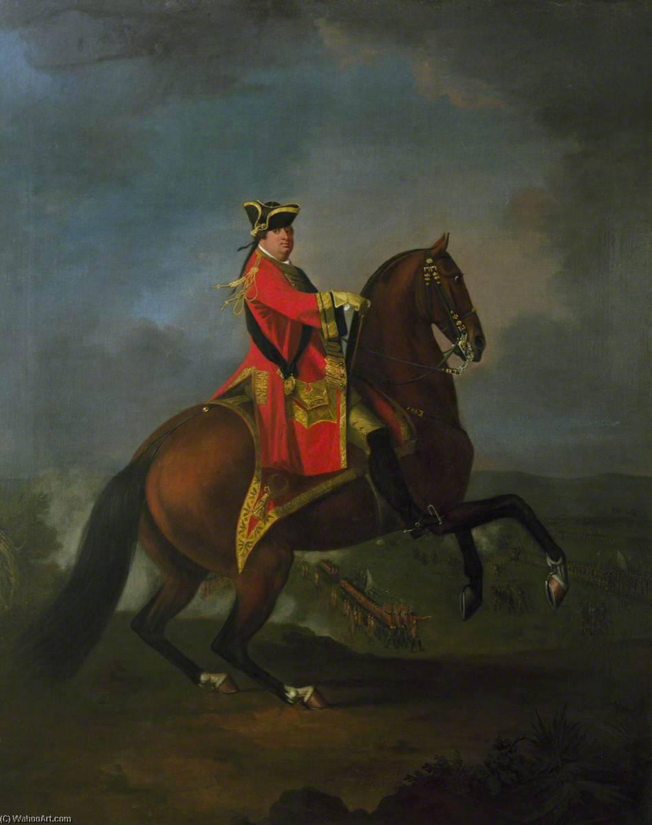 Wikioo.org - The Encyclopedia of Fine Arts - Painting, Artwork by David Morier - General HRH Prince William Augustus (1721–1765), Duke of Cumberland