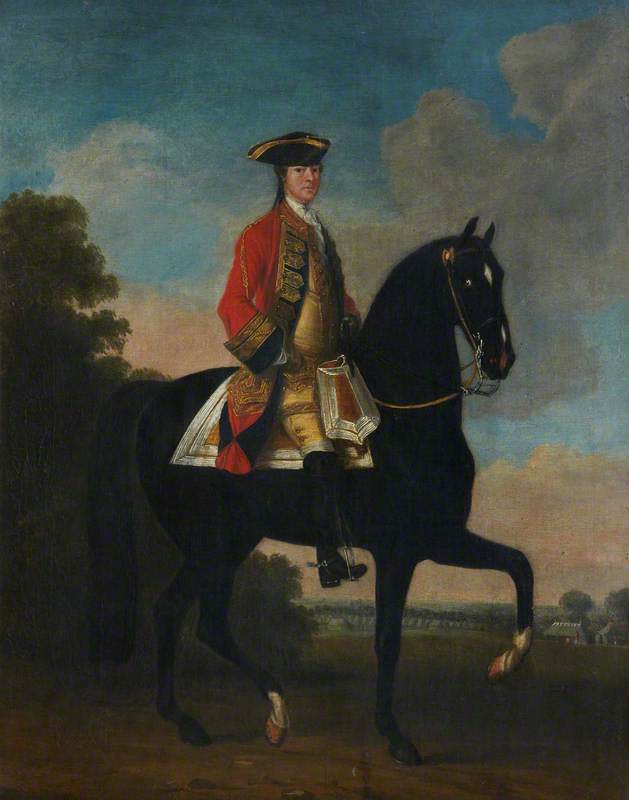 Wikioo.org - The Encyclopedia of Fine Arts - Painting, Artwork by David Morier - William Henry Kerr (1710–1775), 4th Marquess of Lothian, General