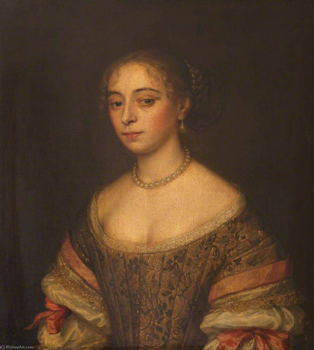 Wikioo.org - The Encyclopedia of Fine Arts - Painting, Artwork by John Hayls - Portrait of a Lady (said to be the Countess of Loudoun)