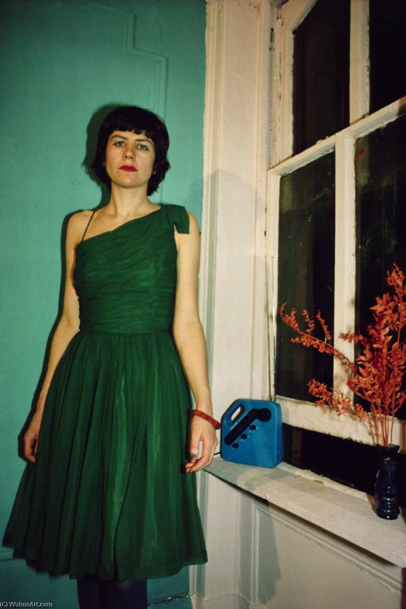 WikiOO.org - Enciclopedia of Fine Arts - Pictura, lucrări de artă Nan Goldin - Vivienne in the green dress, NYC