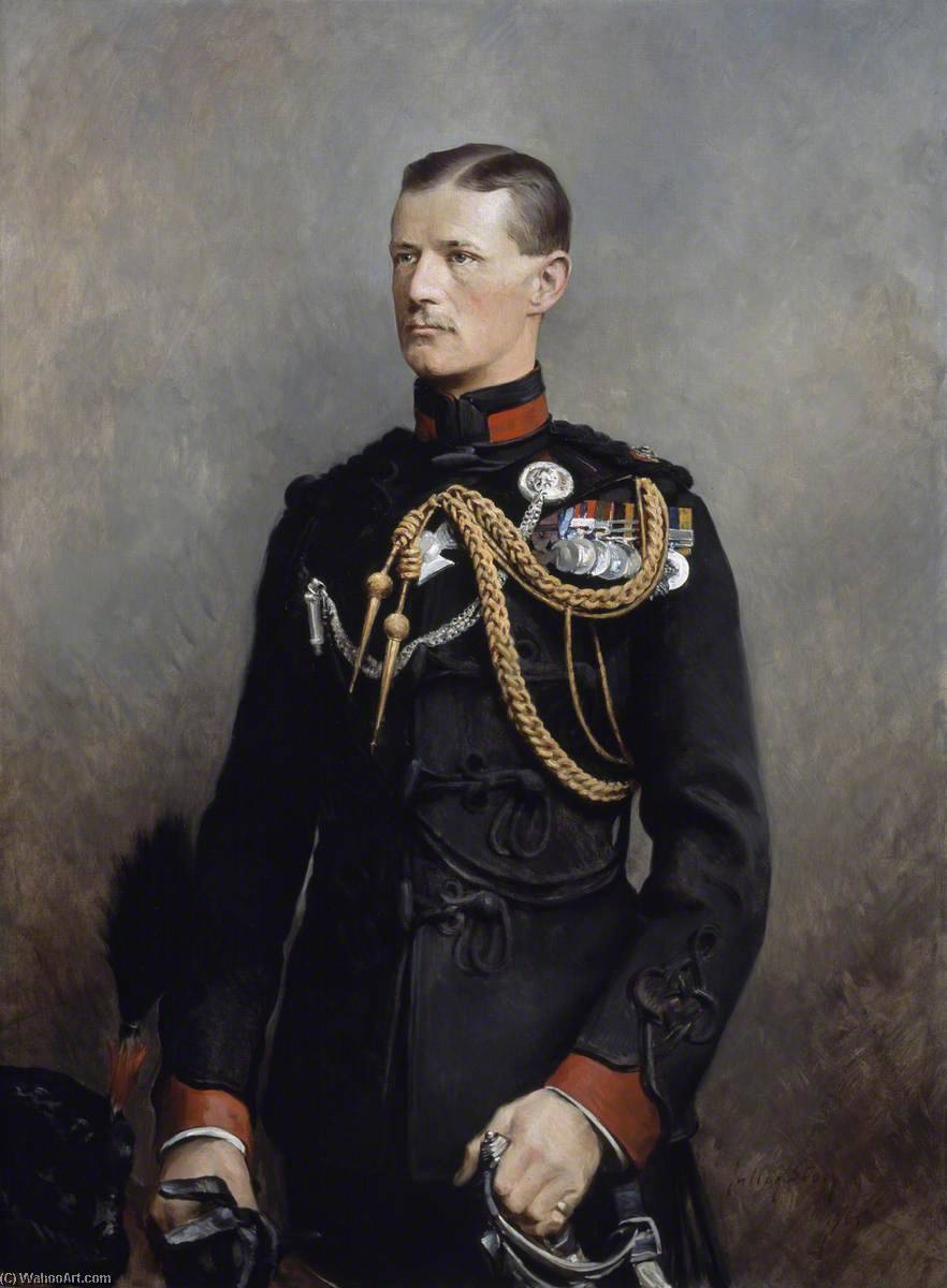 Wikioo.org - Bách khoa toàn thư về mỹ thuật - Vẽ tranh, Tác phẩm nghệ thuật Julian Russell Story - Lieutenant The Honourable Frederick Hugh Sherston Roberts (1872–1899), VC, Kings Royal Rifle Corps, c.1899