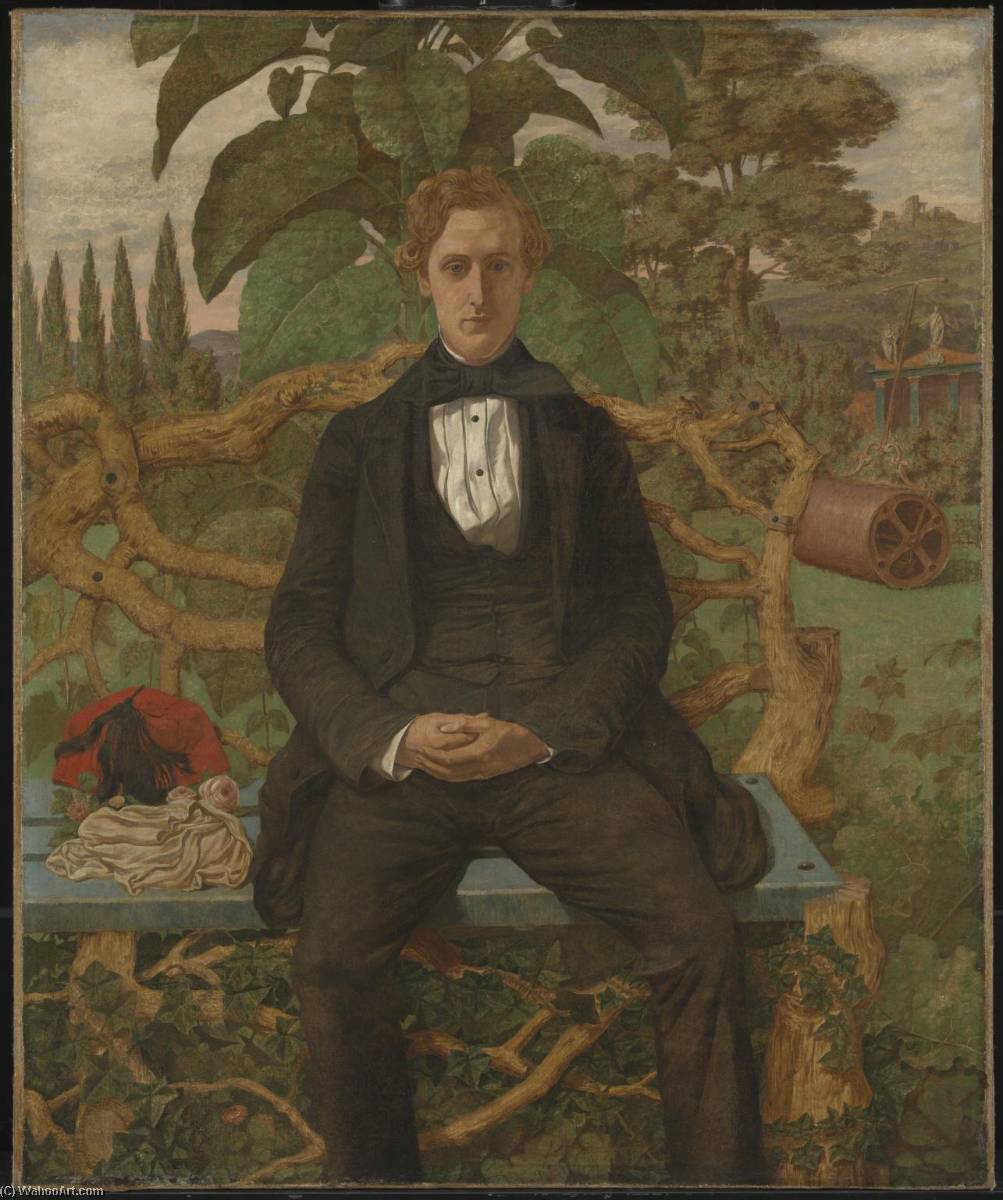 WikiOO.org - Encyclopedia of Fine Arts - Festés, Grafika Richard Dadd - Portrait of a Young Man