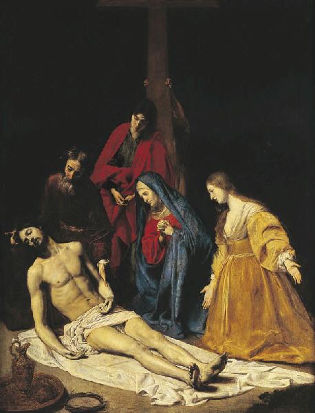 Wikioo.org – L'Encyclopédie des Beaux Arts - Peinture, Oeuvre de Nicolas Tournier - Le Jésus christ descendu de la croix