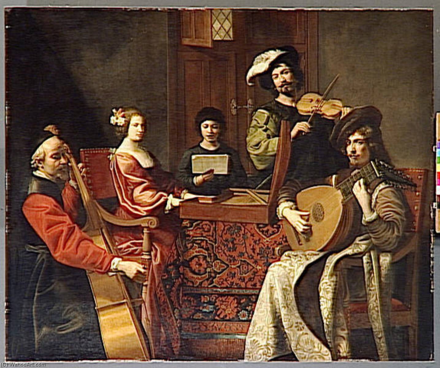 Wikioo.org - The Encyclopedia of Fine Arts - Painting, Artwork by Nicolas Tournier - LE CONCERT