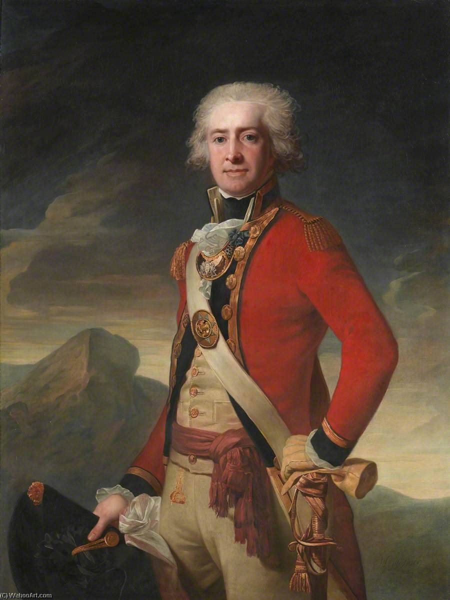 Wikioo.org - The Encyclopedia of Fine Arts - Painting, Artwork by Jean Laurent Mosnier - Captain and Lieutenant Colonel Francis Richardson, First Regiment of Foot Guards