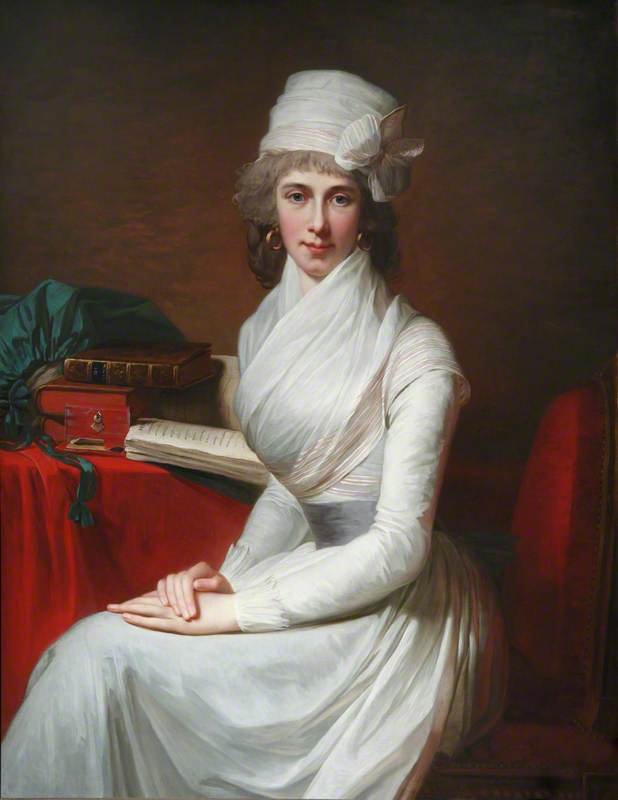 Wikioo.org - The Encyclopedia of Fine Arts - Painting, Artwork by Jean Laurent Mosnier - Catherine Eliza Cobbe (1761–1839), the Honourable Mrs Henry Pelham