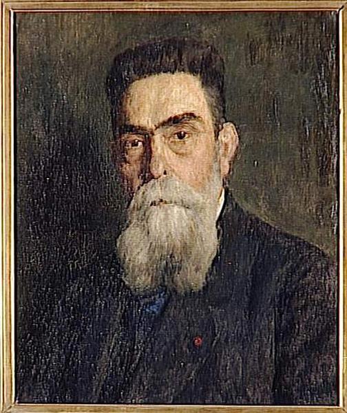 Wikioo.org - The Encyclopedia of Fine Arts - Painting, Artwork by Adolphe Déchenaud - PORTRAIT DE VICTOR LALOUX (1850 1937)