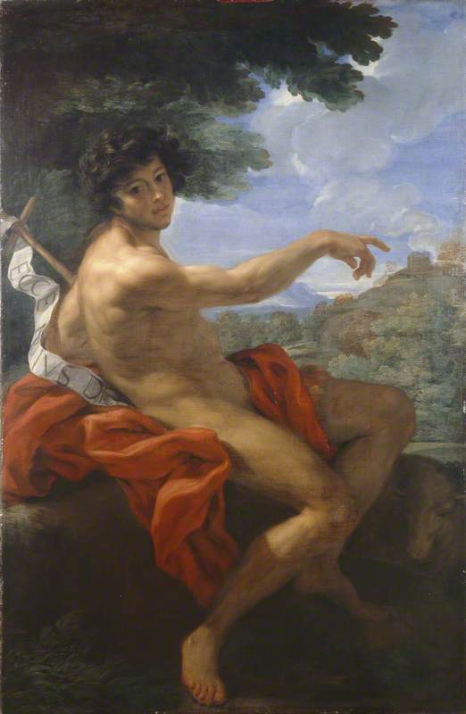 Wikioo.org - The Encyclopedia of Fine Arts - Painting, Artwork by Giovanni Battista Gaulli (Baciccio) - Saint John the Baptist