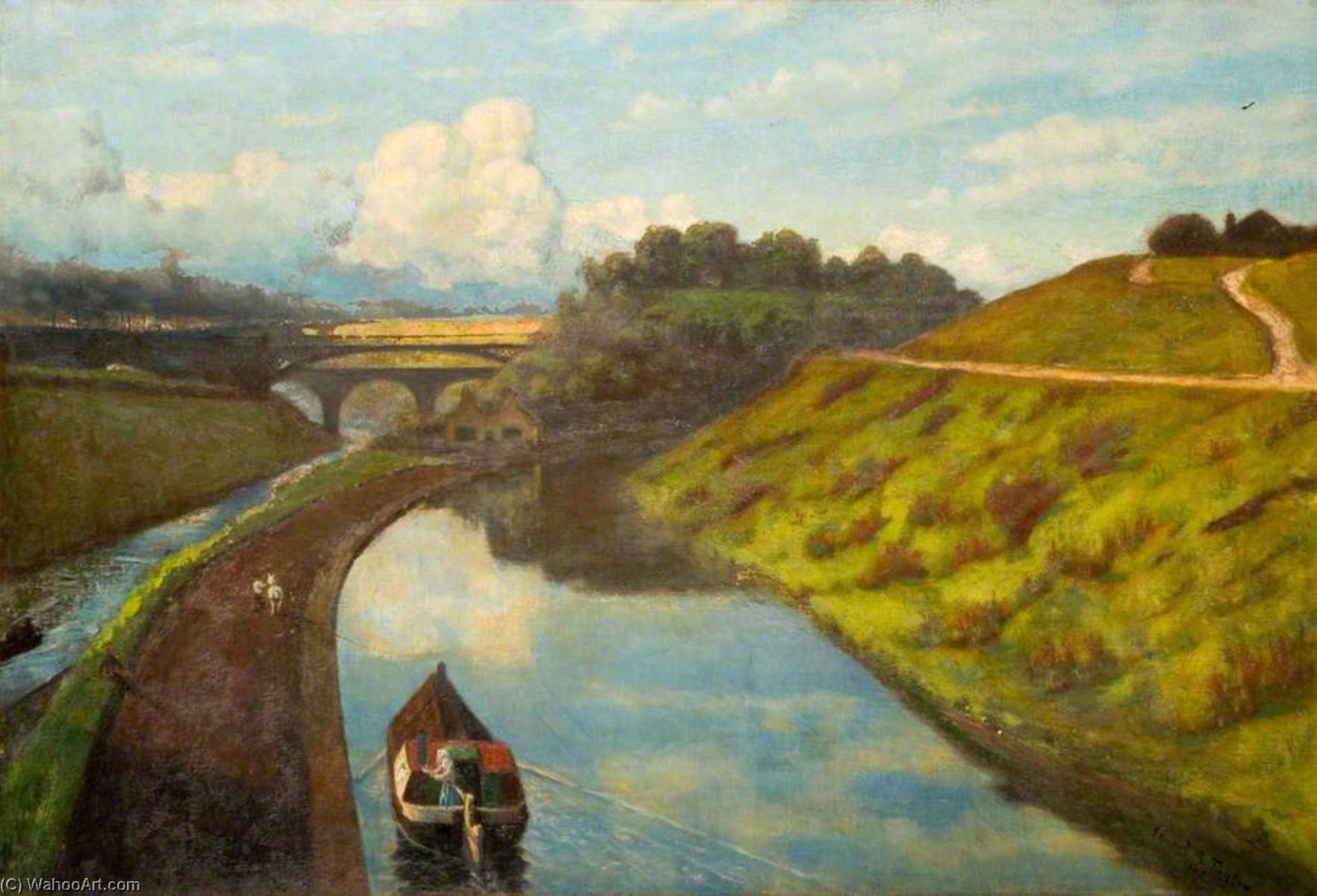 Wikioo.org - The Encyclopedia of Fine Arts - Painting, Artwork by Edward Richard Taylor - Galton Bridge