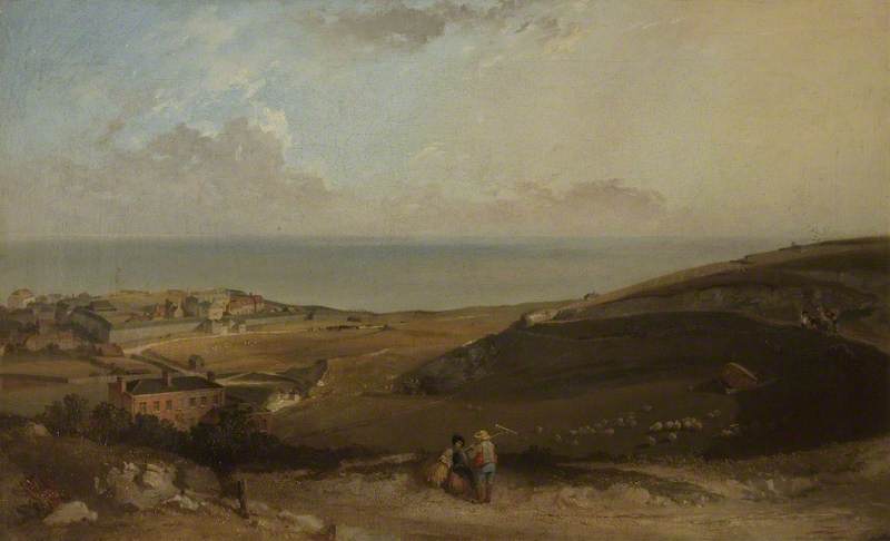 Wikioo.org - The Encyclopedia of Fine Arts - Painting, Artwork by Joseph William Allen - The Channel from Dover Cliffs
