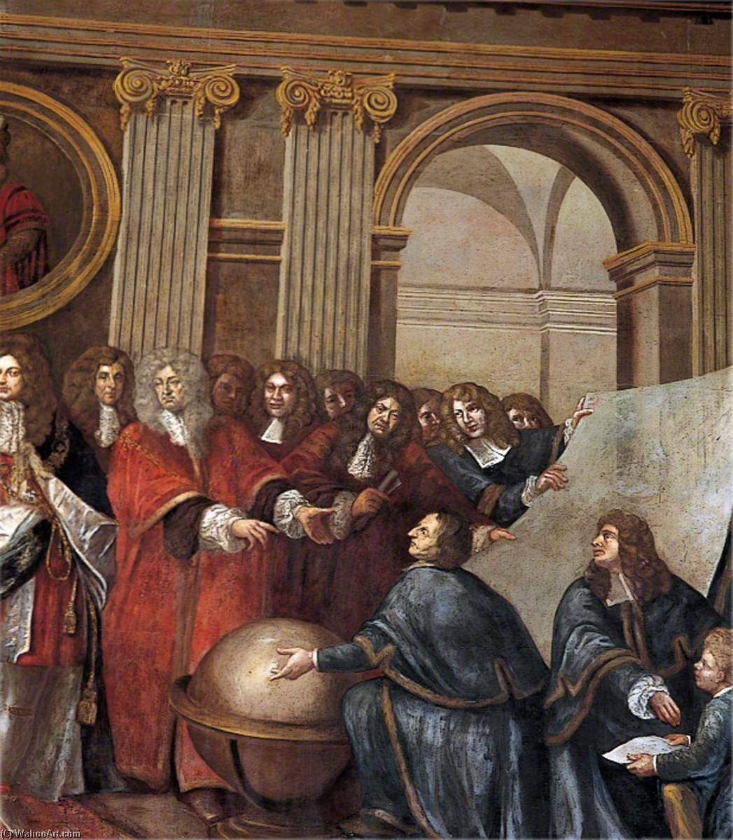 Wikioo.org - The Encyclopedia of Fine Arts - Painting, Artwork by Antonio Verrio - James II Receiving the Mathematical Scholars of Christ's Hospital (detail)