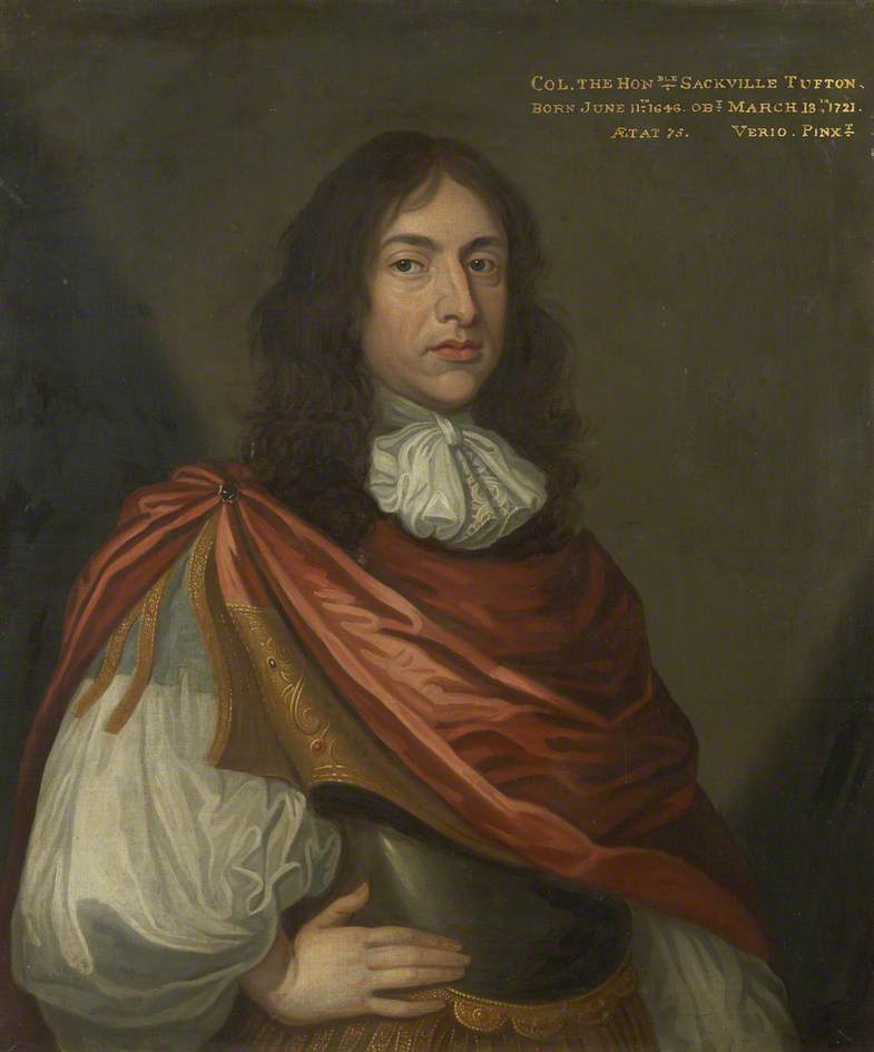 Wikioo.org - The Encyclopedia of Fine Arts - Painting, Artwork by Antonio Verrio - Colonel the Honourable Sackville Tufton (1646–1721)