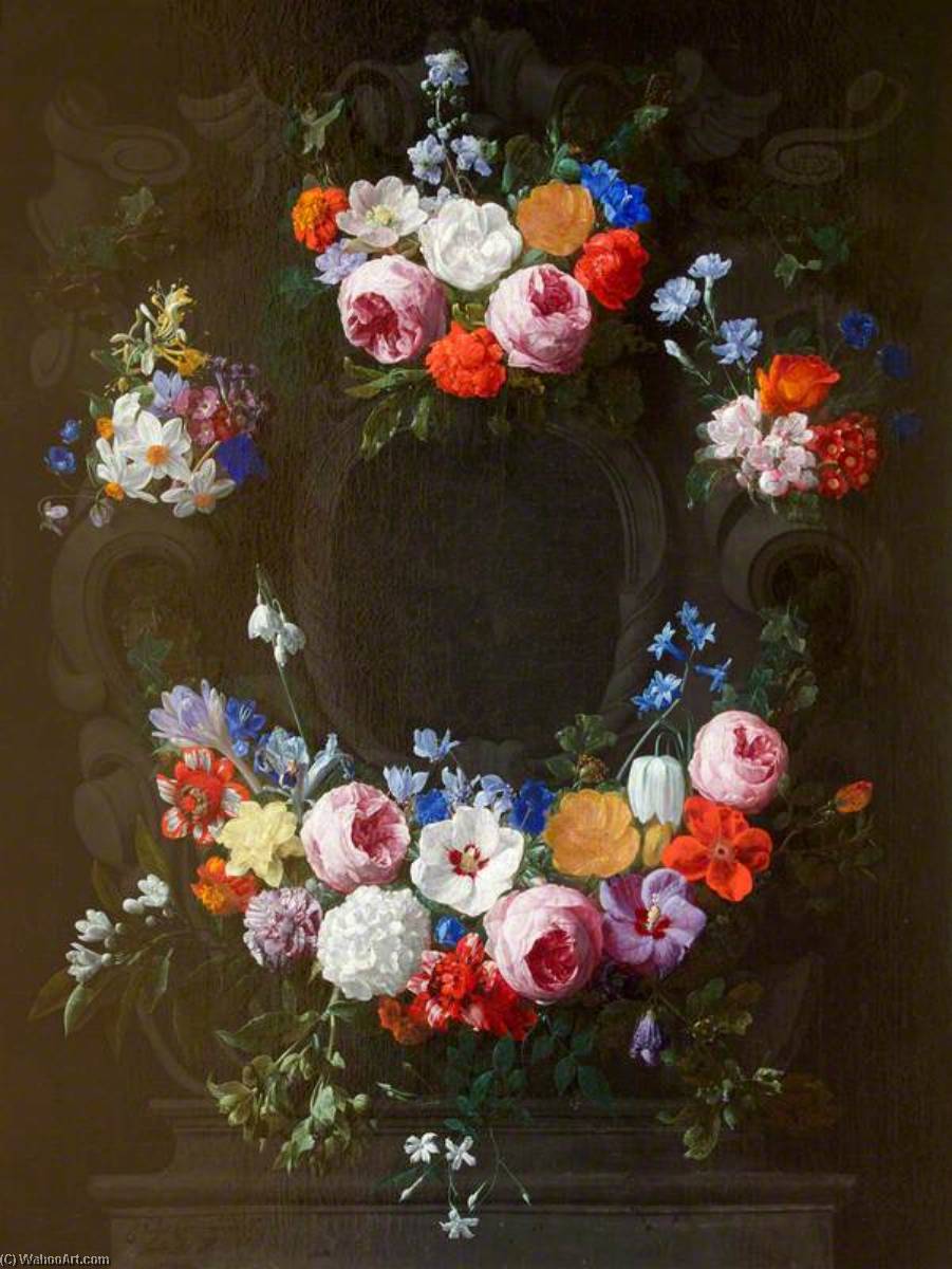 Wikioo.org - The Encyclopedia of Fine Arts - Painting, Artwork by Nicolaes Van Verendael - Flower Piece