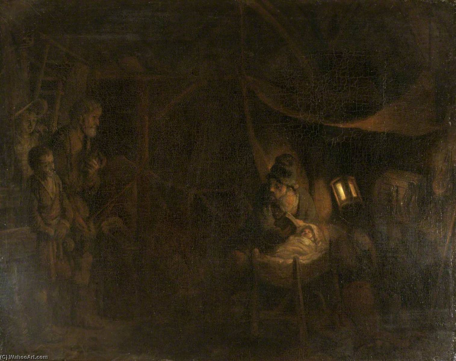 Wikioo.org - The Encyclopedia of Fine Arts - Painting, Artwork by Gerbrand Van Den Eeckhout - The Adoration of the Shepherds