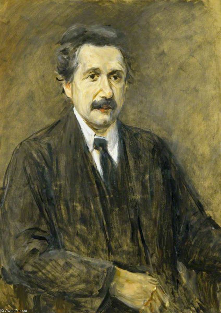 Wikioo.org - The Encyclopedia of Fine Arts - Painting, Artwork by Max Liebermann - Albert Einstein (1879–1955)