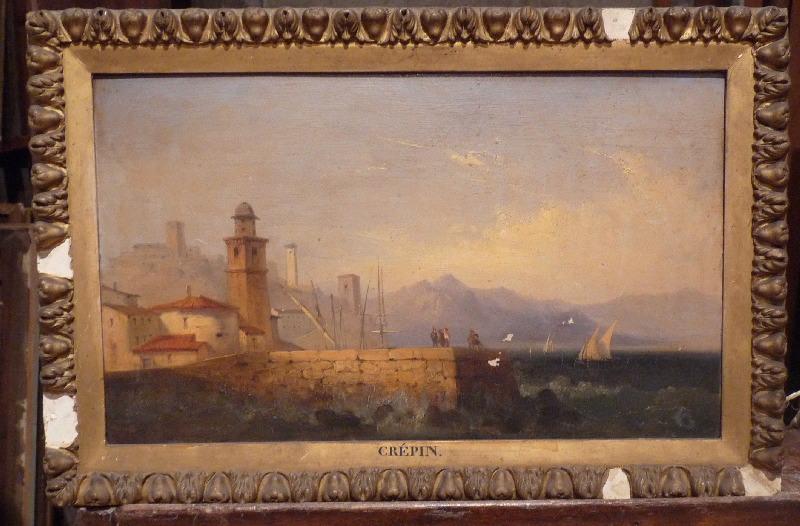 Wikioo.org - The Encyclopedia of Fine Arts - Painting, Artwork by Louis Philippe Crepin - Un port italien