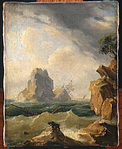 WikiOO.org - Encyclopedia of Fine Arts - Schilderen, Artwork Louis Philippe Crepin - Le Chien du naufragé