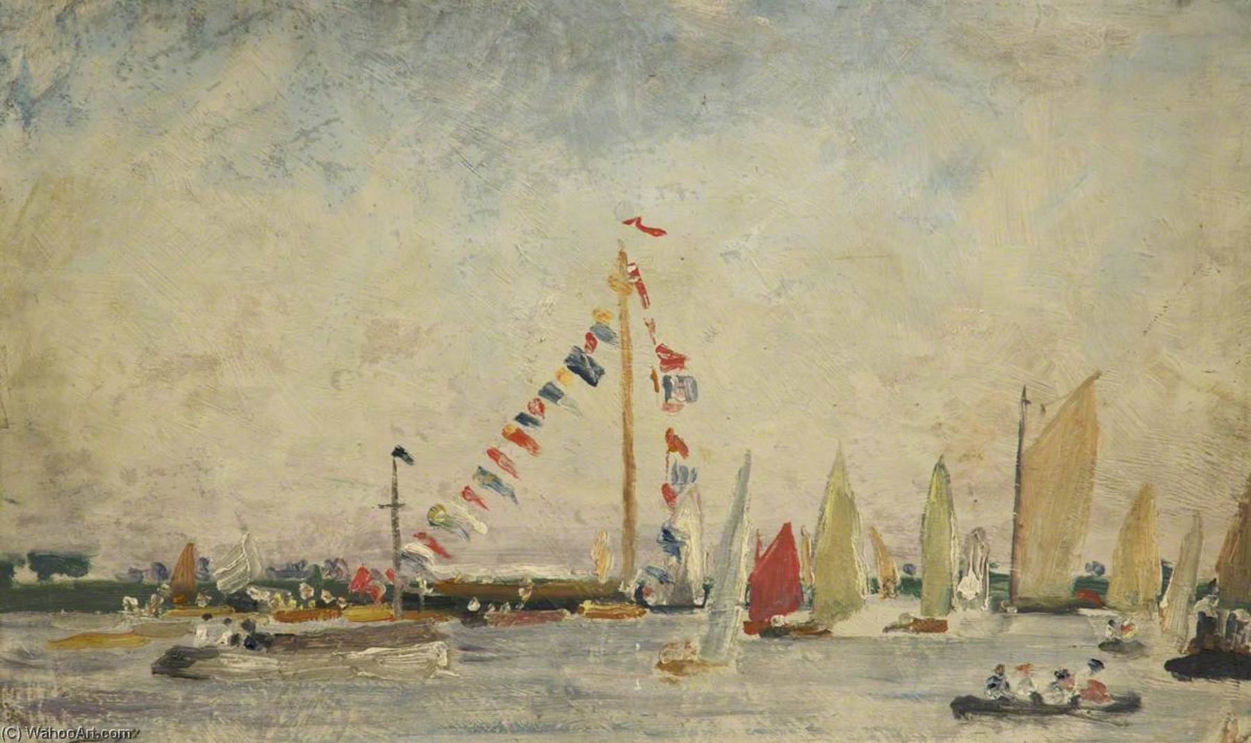 Wikioo.org - The Encyclopedia of Fine Arts - Painting, Artwork by William Brown Macdougall - A Broadland Regatta