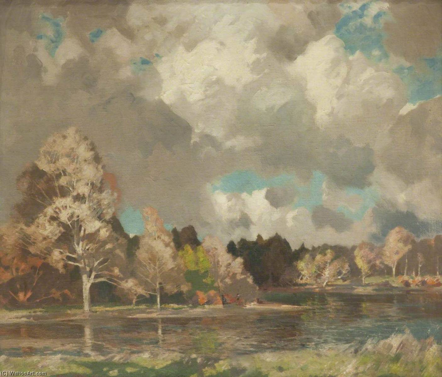 Wikioo.org - The Encyclopedia of Fine Arts - Painting, Artwork by William Luson Thomas - April Weather