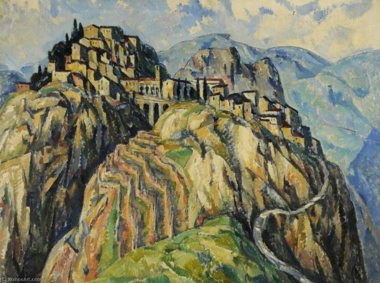 Wikioo.org - The Encyclopedia of Fine Arts - Painting, Artwork by Alfredo Müller - A Rocky Landscape