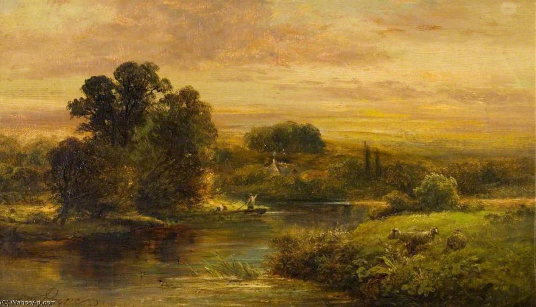 Wikioo.org - The Encyclopedia of Fine Arts - Painting, Artwork by David Payne - On the Trent at Ingleby