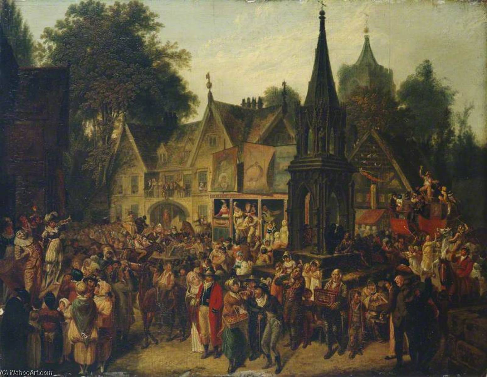 Wikioo.org - The Encyclopedia of Fine Arts - Painting, Artwork by Joseph Parry - The Village Fair