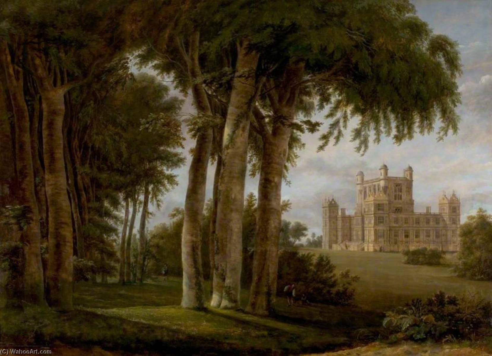 Wikioo.org - The Encyclopedia of Fine Arts - Painting, Artwork by Hendrik Frans De Cort - Wollaton Hall, Nottingham