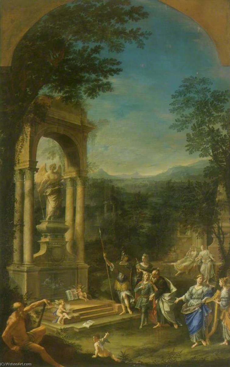 Wikioo.org - The Encyclopedia of Fine Arts - Painting, Artwork by Donato Creti - Allegorical Tomb of Thomas Wharton (1648–1715), 1st Marquess of Wharton, Politician