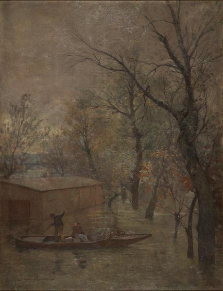 Wikioo.org – L'Encyclopédie des Beaux Arts - Peinture, Oeuvre de Gustave Maincent - Inondation une De chatou