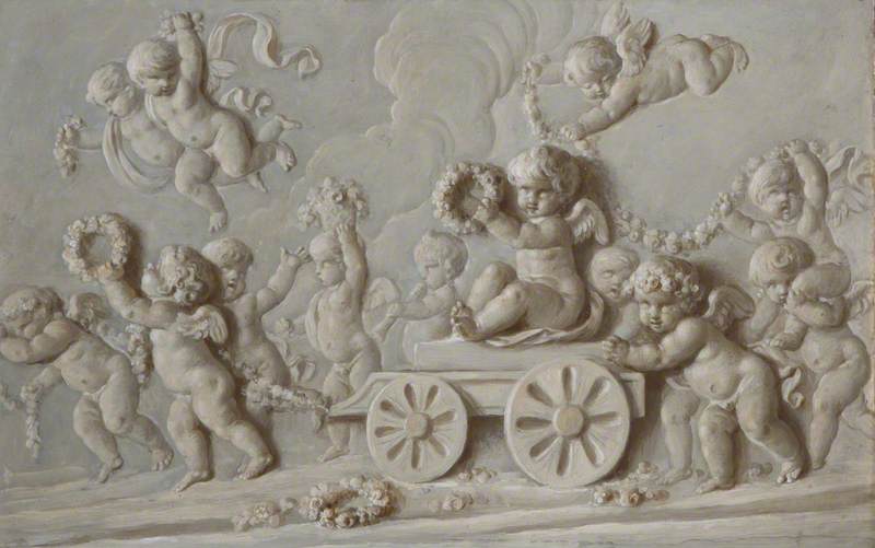 Wikioo.org - The Encyclopedia of Fine Arts - Painting, Artwork by Piat Joseph Sauvage - Infant Bacchanal
