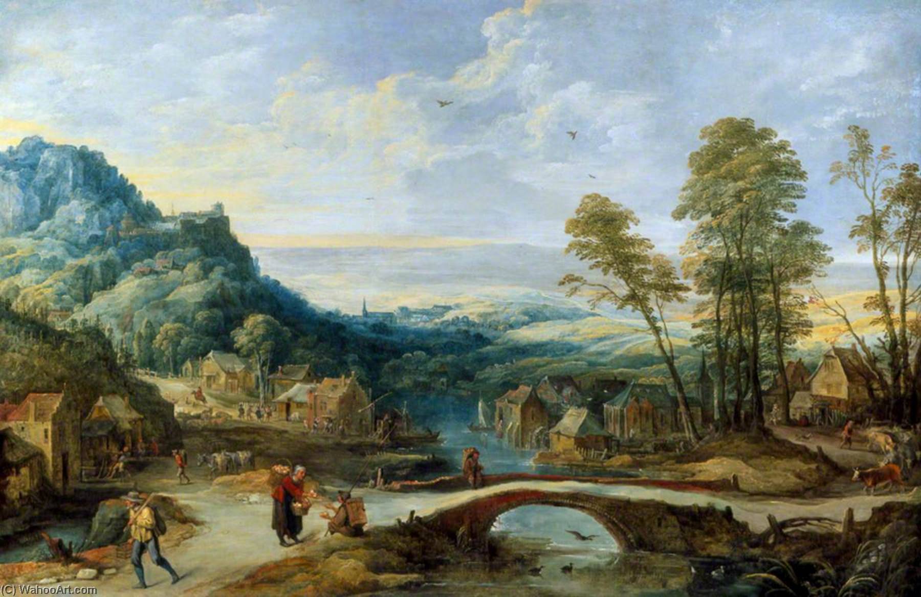 Wikioo.org - The Encyclopedia of Fine Arts - Painting, Artwork by Joos De Momper The Younger - Landscape