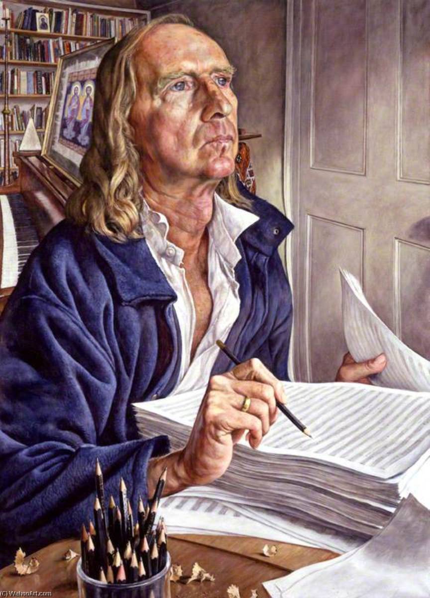Wikioo.org - The Encyclopedia of Fine Arts - Painting, Artwork by Michael Taylor - Sir John Kenneth Tavener