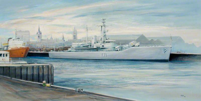 Wikioo.org - The Encyclopedia of Fine Arts - Painting, Artwork by Eric Auld - HMS 'Scylla'