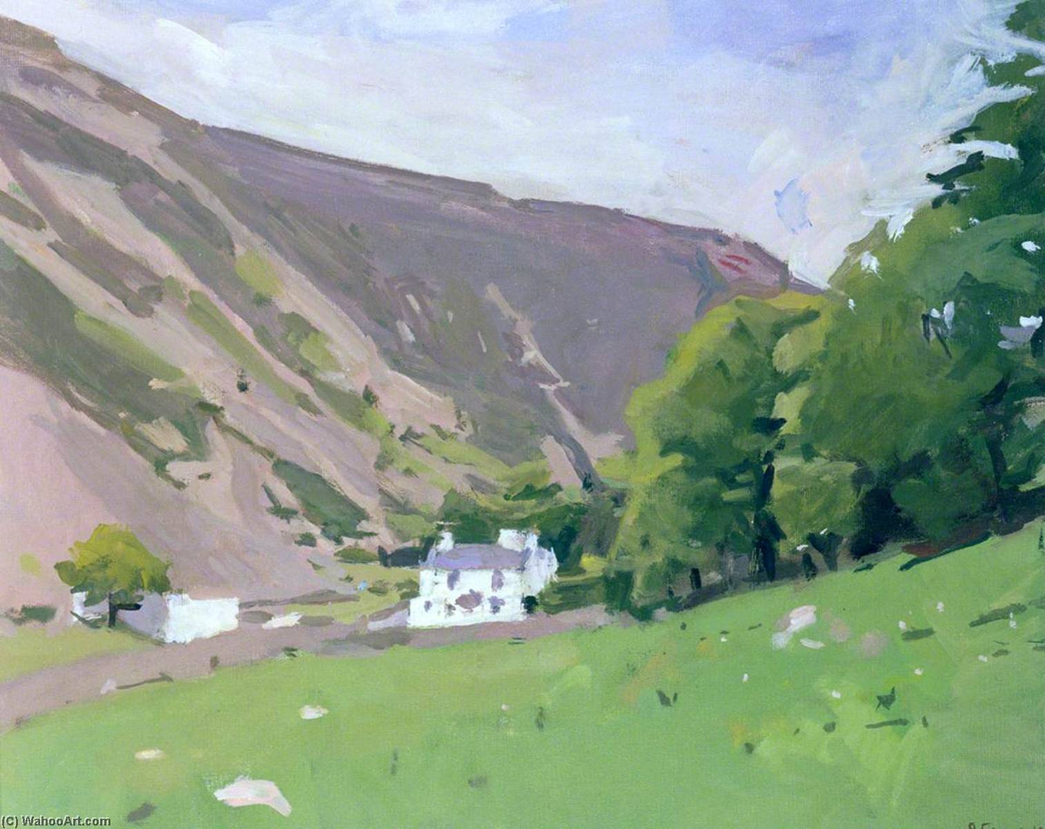 Wikioo.org - The Encyclopedia of Fine Arts - Painting, Artwork by Susannah Fiennes - Near Conway, Wales II