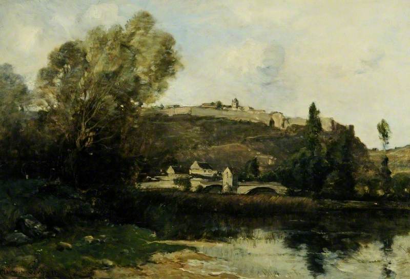 Wikioo.org - The Encyclopedia of Fine Arts - Painting, Artwork by Maurice Levis - The Old Ramparts, Mailly le Château, France