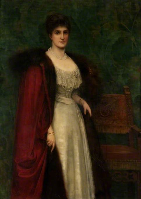 Wikioo.org - The Encyclopedia of Fine Arts - Painting, Artwork by William Clarke Wontner - Ina Campbell (d.1925), Duchess of Argyll