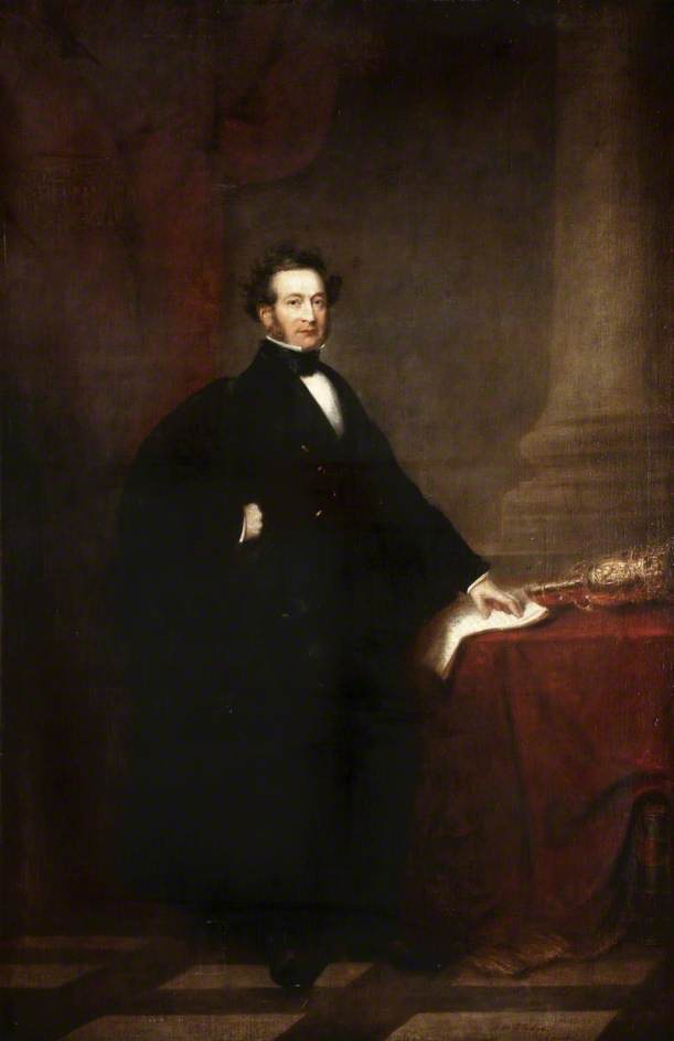 Wikioo.org - The Encyclopedia of Fine Arts - Painting, Artwork by Thomas Henry Illidge - Sir Joshua Walmsley (1794–1871), Mayor of Liverpool