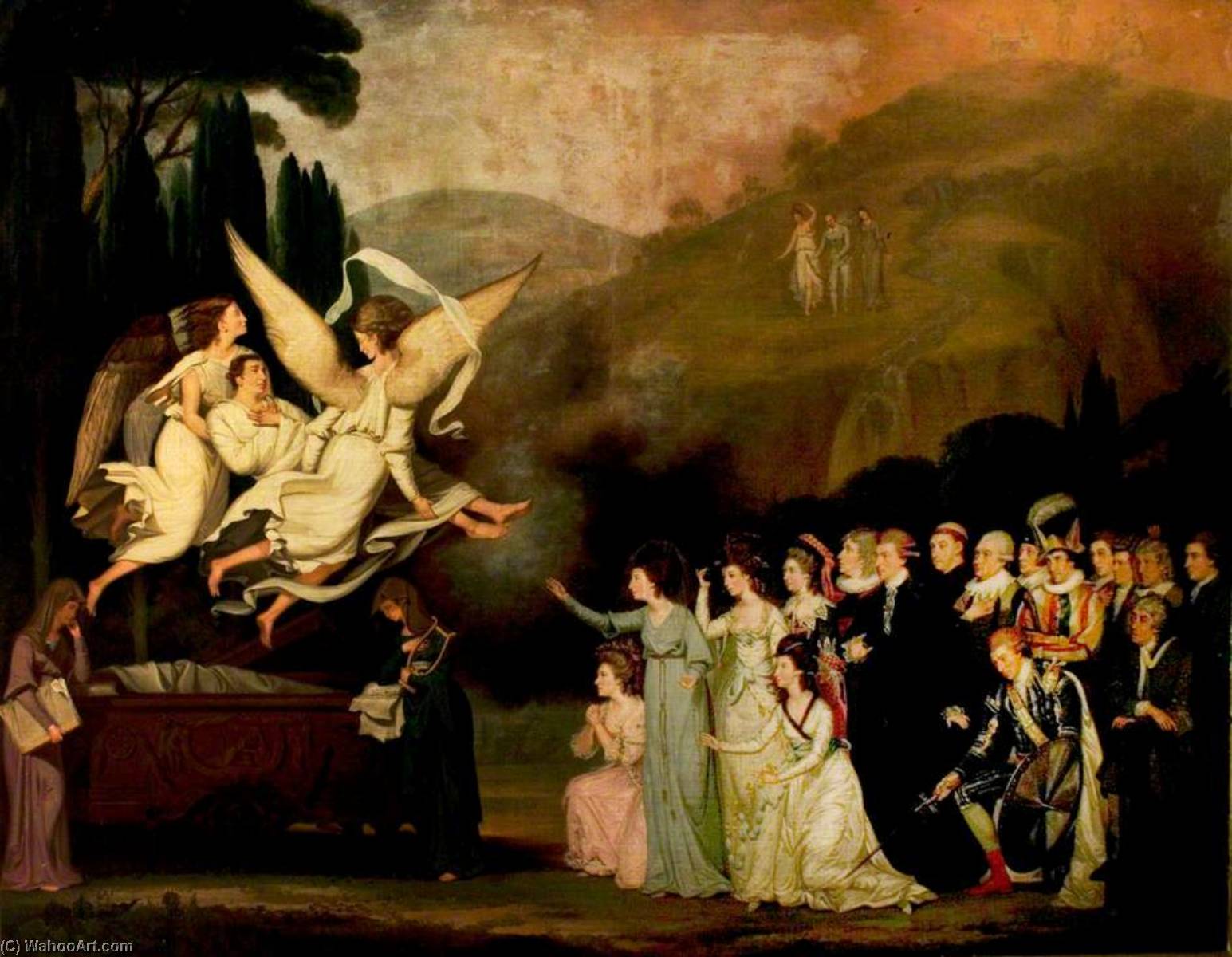 Wikioo.org - The Encyclopedia of Fine Arts - Painting, Artwork by George Carter - The Apotheosis of Garrick
