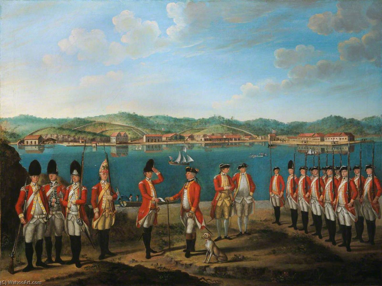 Wikioo.org - The Encyclopedia of Fine Arts - Painting, Artwork by Giuseppe Chiesa - Lieutenant Colonel Robert Watson, c.1769