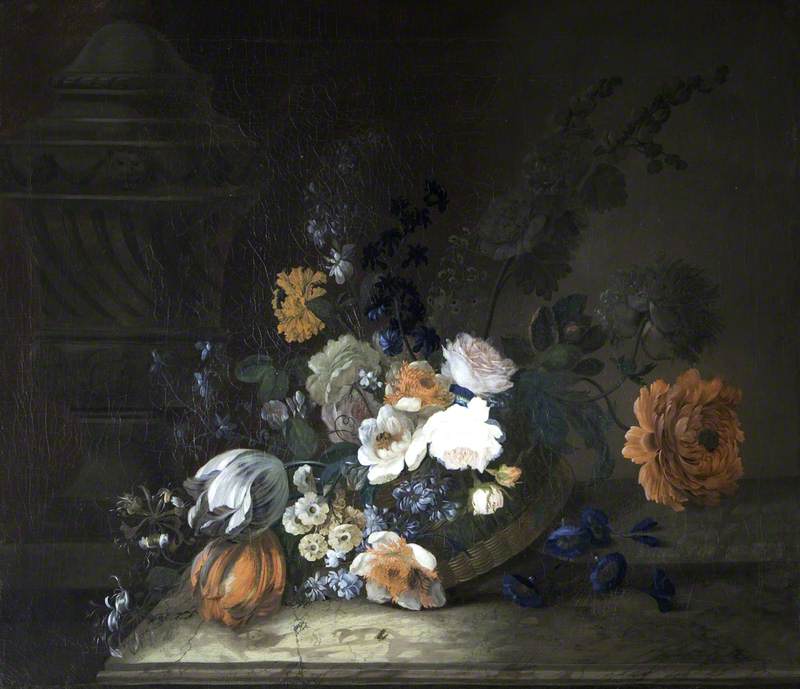 Wikioo.org - The Encyclopedia of Fine Arts - Painting, Artwork by Peter Brown - A Basket of Flowers