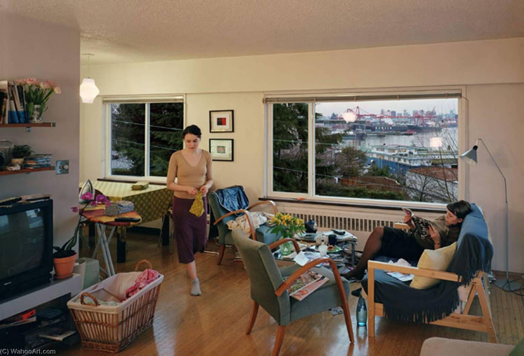 Wikioo.org - The Encyclopedia of Fine Arts - Painting, Artwork by Jeff Wall - A View from an Apartment