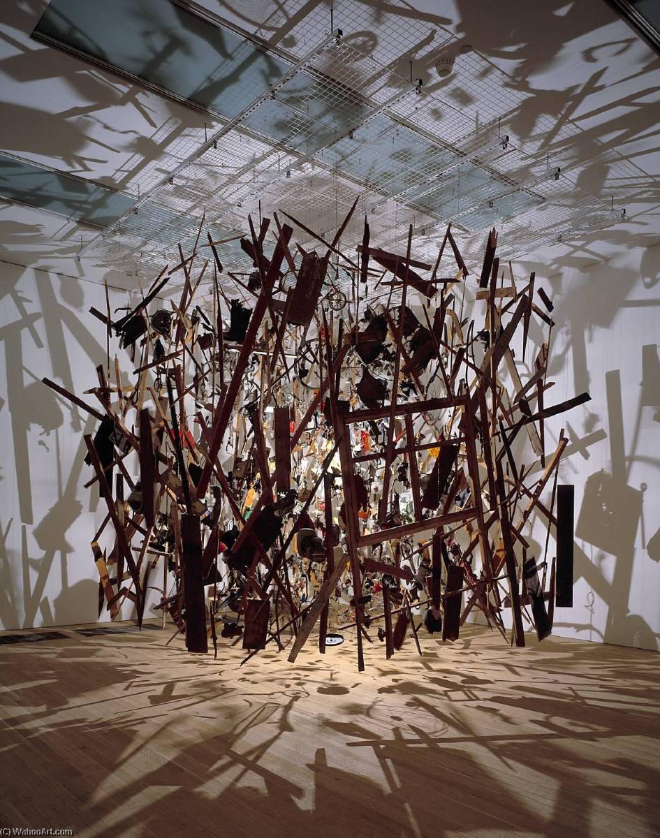 Wikioo.org - The Encyclopedia of Fine Arts - Painting, Artwork by Cornelia Parker - Cold Dark Matter An Exploded View