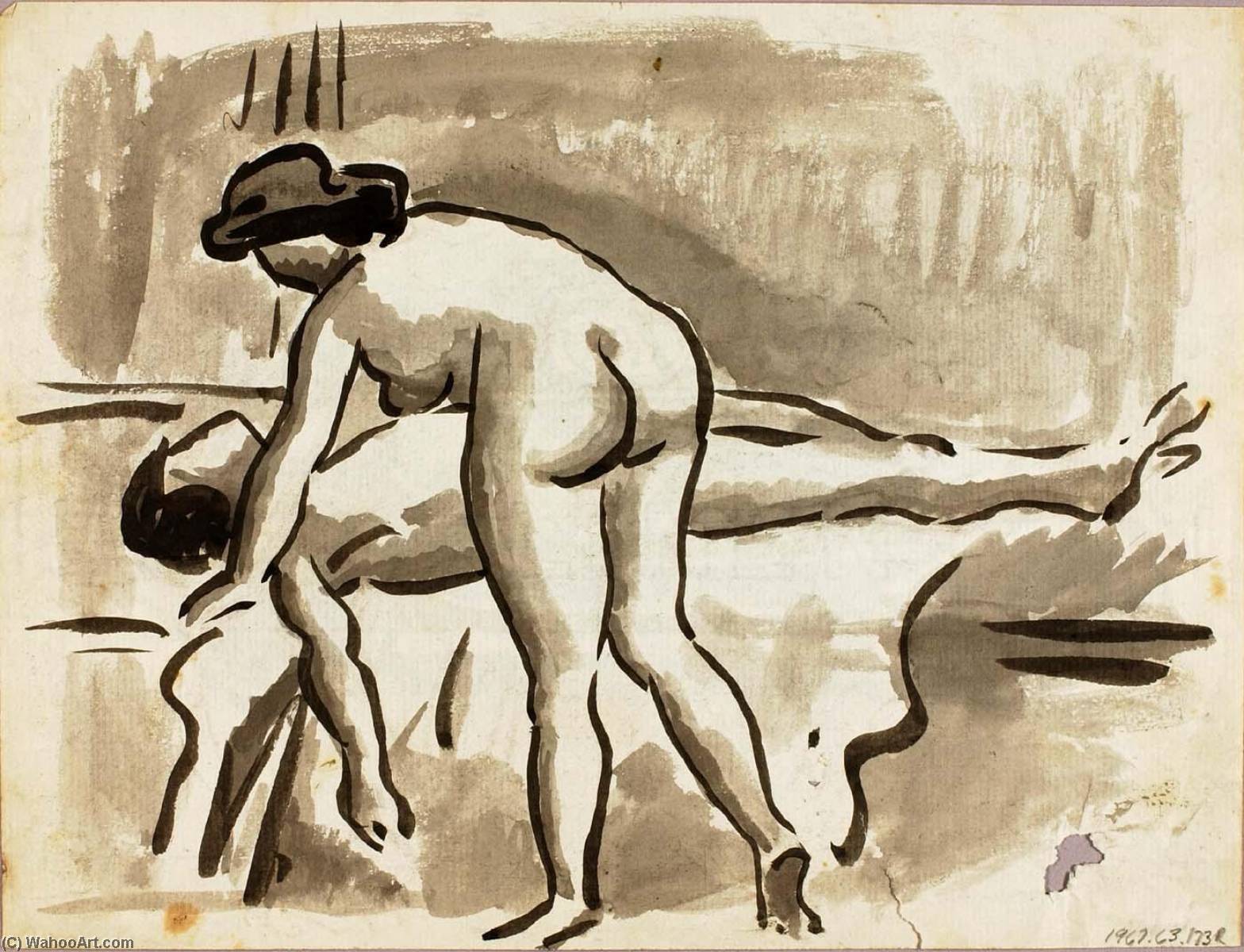 Wikioo.org - The Encyclopedia of Fine Arts - Painting, Artwork by Carl Newman - Male and Female Nude