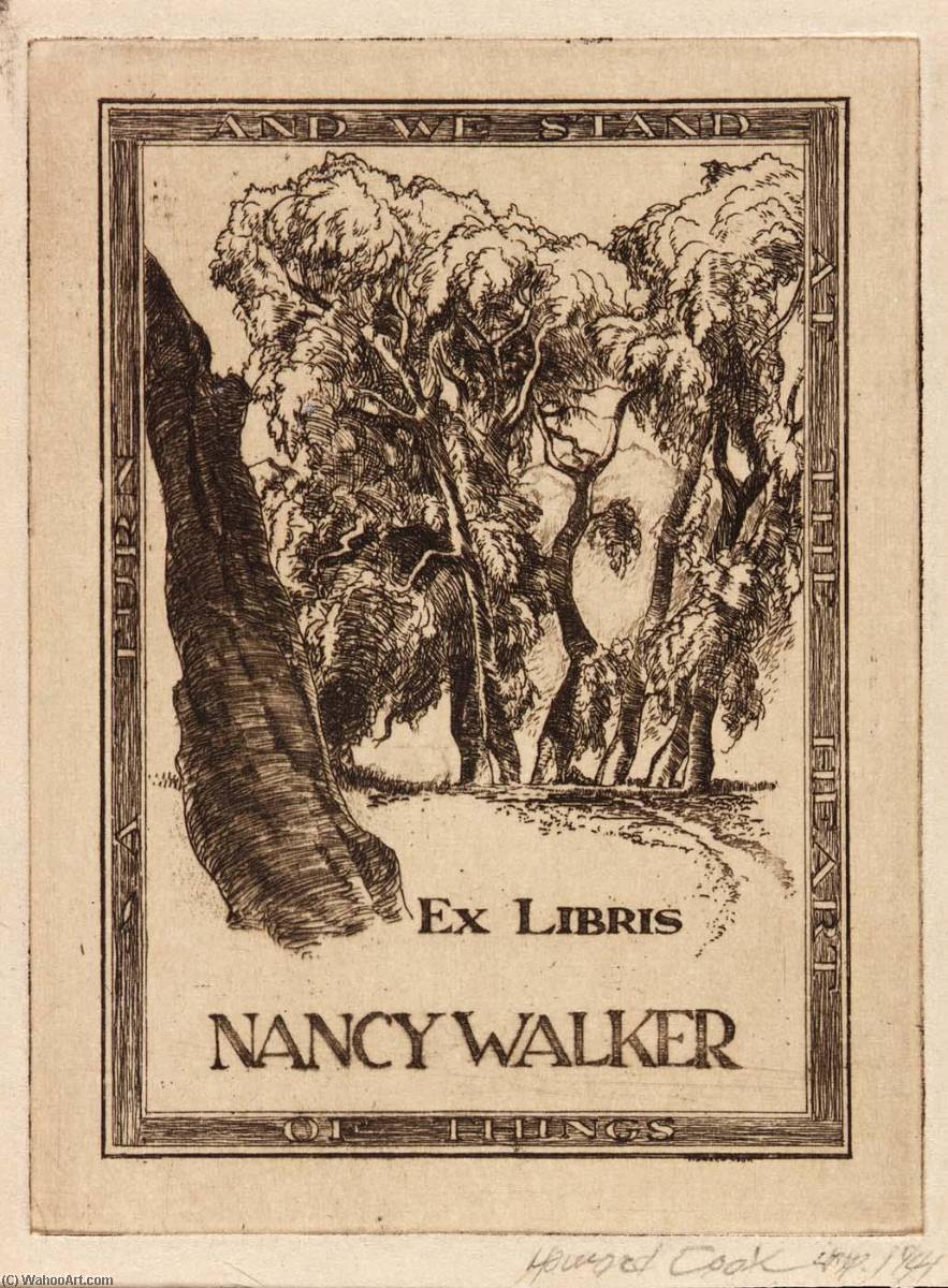 Wikioo.org - The Encyclopedia of Fine Arts - Painting, Artwork by Howard Cook - Ex Libris Nancy Walker