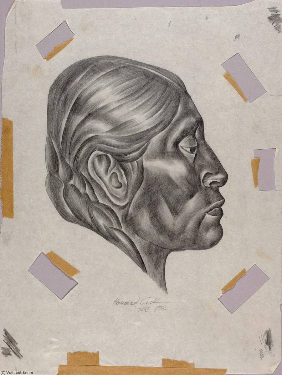 WikiOO.org - Enciclopedia of Fine Arts - Pictura, lucrări de artă Howard Cook - Head of Guerrero Woman