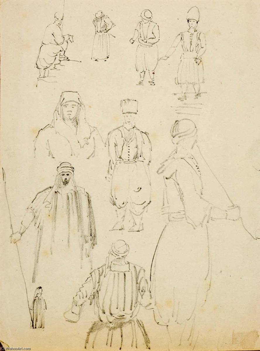 WikiOO.org - Encyclopedia of Fine Arts - Lukisan, Artwork Miner Kilbourne Kellogg - Bedouins
