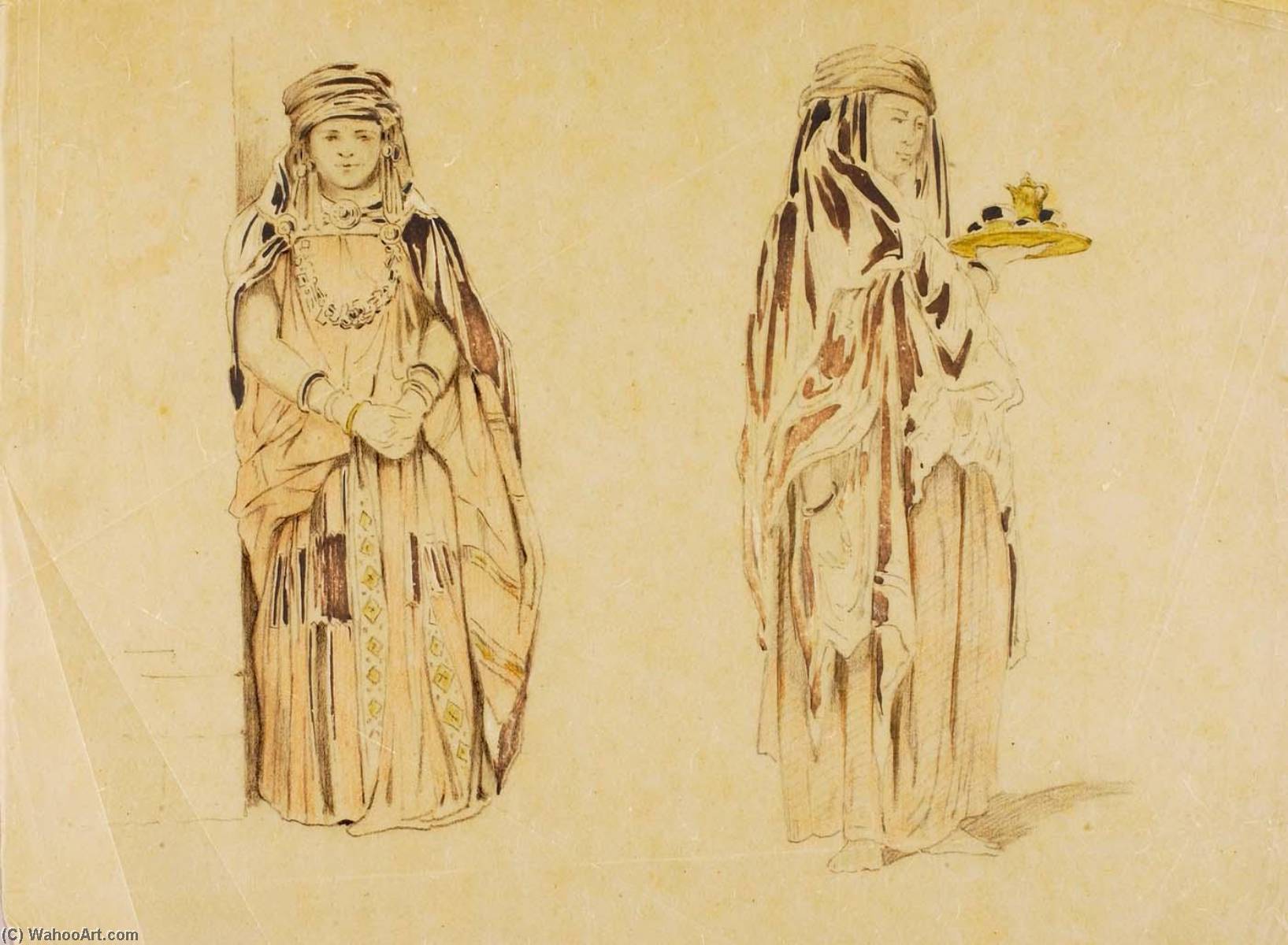 WikiOO.org - Encyclopedia of Fine Arts - Lukisan, Artwork Miner Kilbourne Kellogg - Bedouin Woman