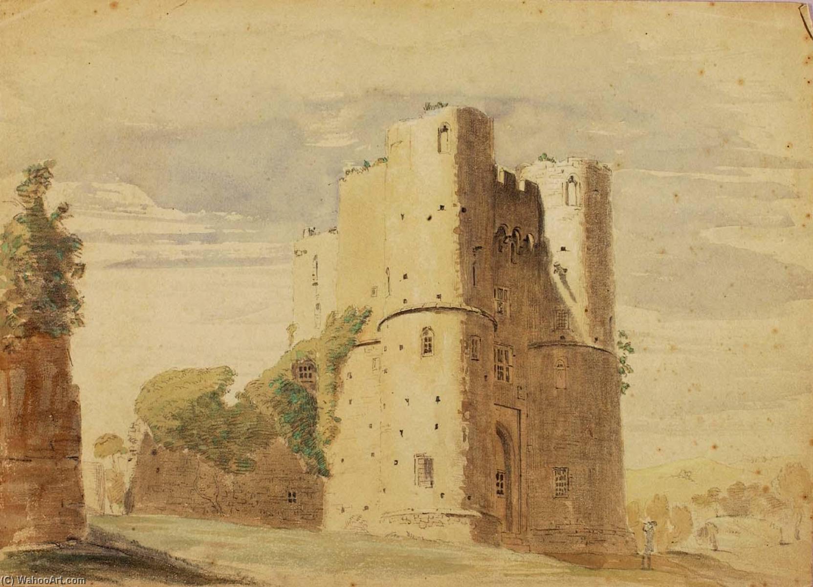 WikiOO.org - Enciklopedija likovnih umjetnosti - Slikarstvo, umjetnička djela Miner Kilbourne Kellogg - Saltwood Castle